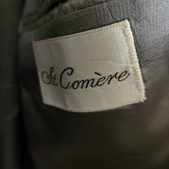St. Comere Gray Wool Double Breasted Sport Jacket Size 44R - Picture 4 of 5